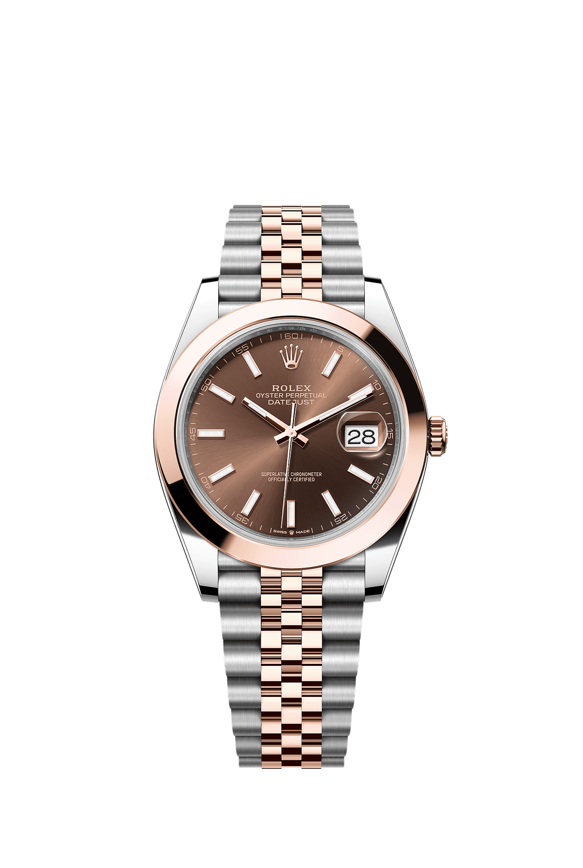 Datejust 41 41mm Oystersteel Everose Gold Chocolate Dial Jubilee Bracelet Self-Winding Watch