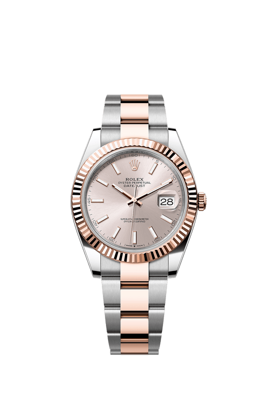 Datejust 41 41mm Oystersteel Everose Gold Sundust Dial Oyster Bracelet Self-Winding Watch