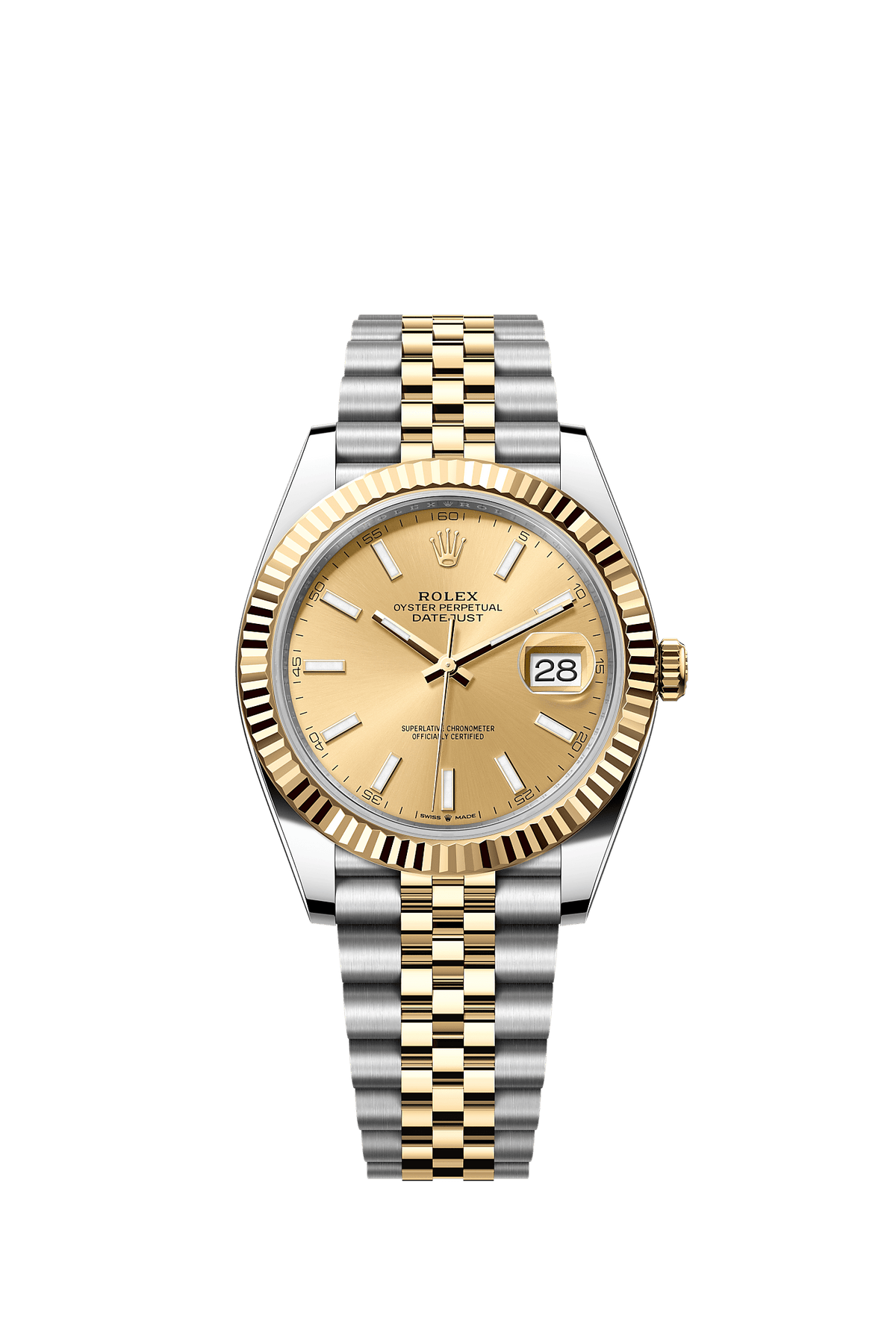 Datejust 41 41mm Oystersteel Yellow Gold Champagne Dial Jubilee Bracelet Self-Winding Watch