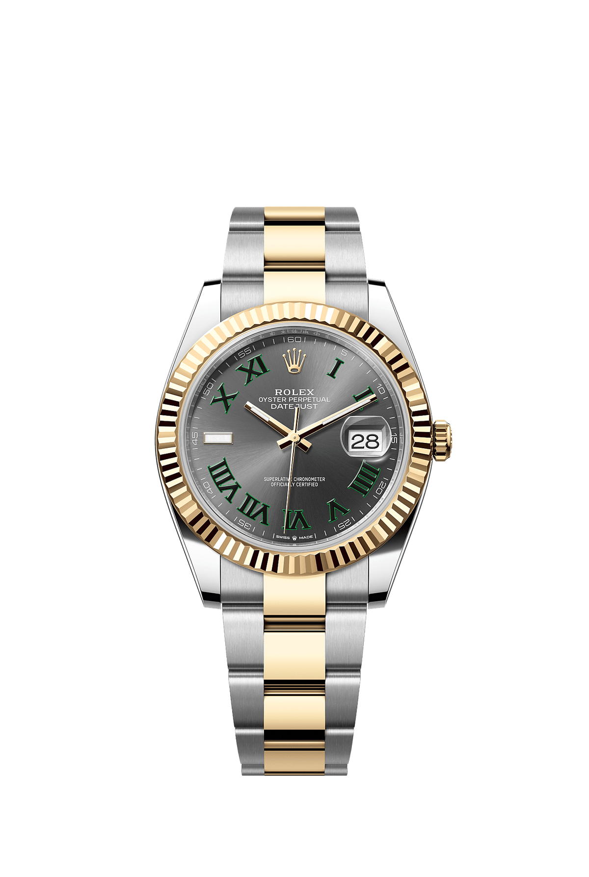 Datejust 41 41mm Oystersteel Yellow Gold Slate Dial Oyster Bracelet Self-Winding Watch