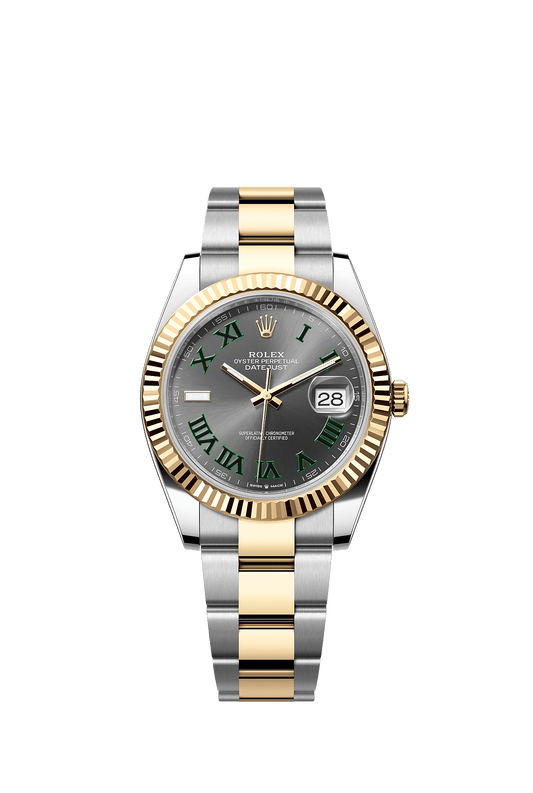 Datejust 41 41mm Oystersteel Yellow Gold Slate Dial Oyster Bracelet Self-Winding Watch