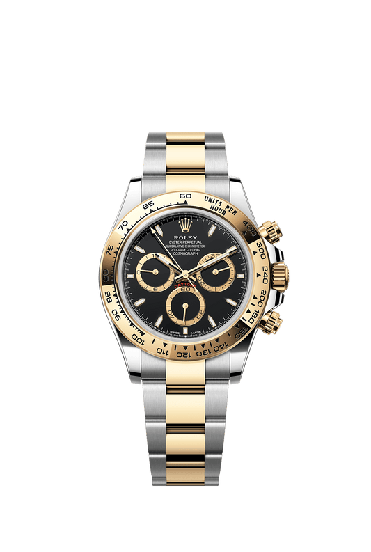 Cosmograph Daytona 40mm Oystersteel Yellow Gold Black Dial Oyster Bracelet Self-Winding Watch