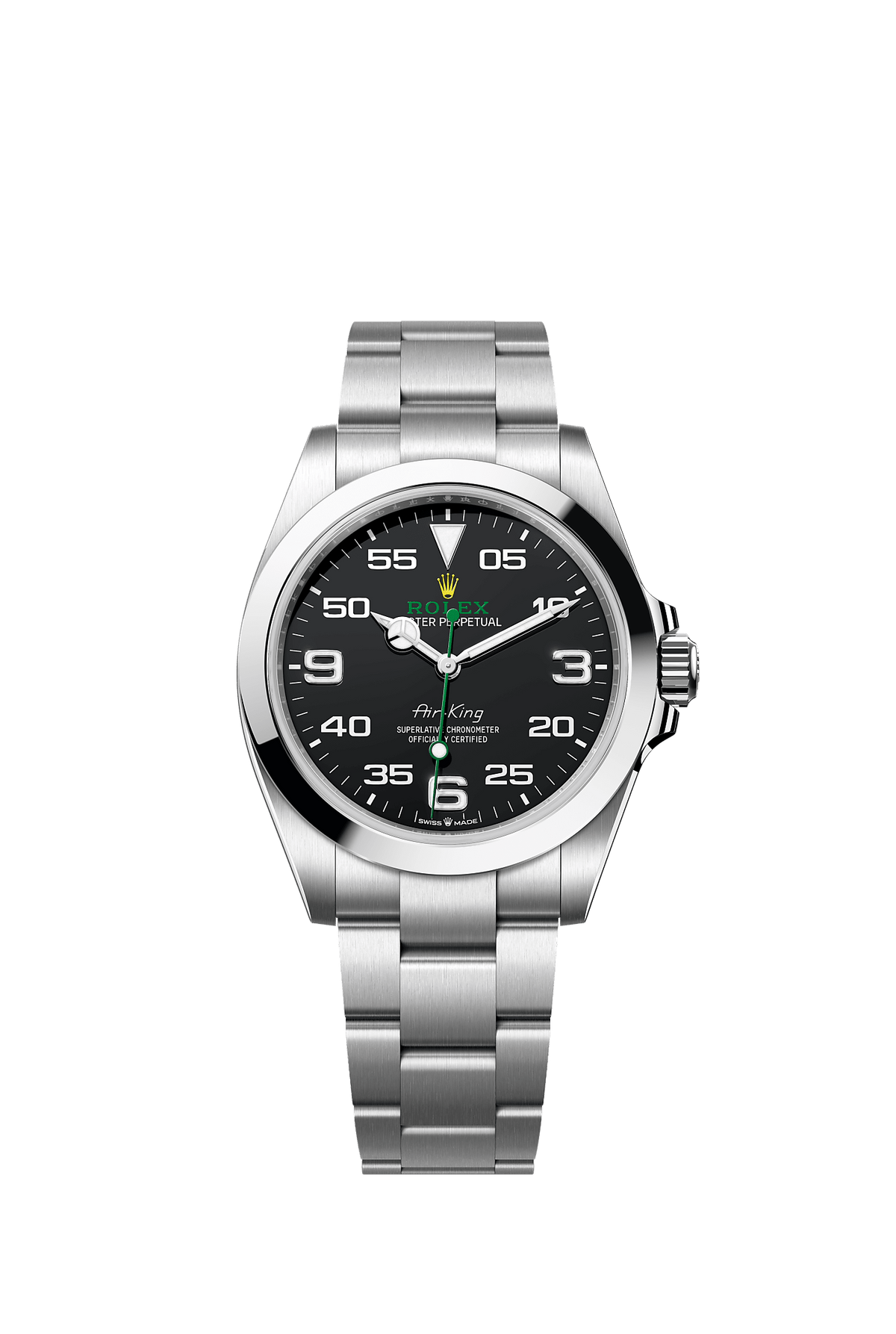 Air-King 40mm Oystersteel Black Dial Oyster Bracelet Self-Winding Watch