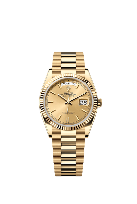 Day-Date 36 Oyster Perpetual Chronometer Watch 36mm 18ct Yellow Gold Champagne Dial President Bracelet