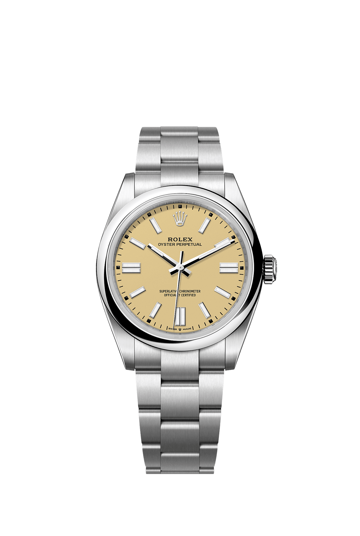 Oyster Perpetual 41 41mm Oystersteel Beige Dial Domed Bezel Oyster Bracelet Self-Winding Watch
