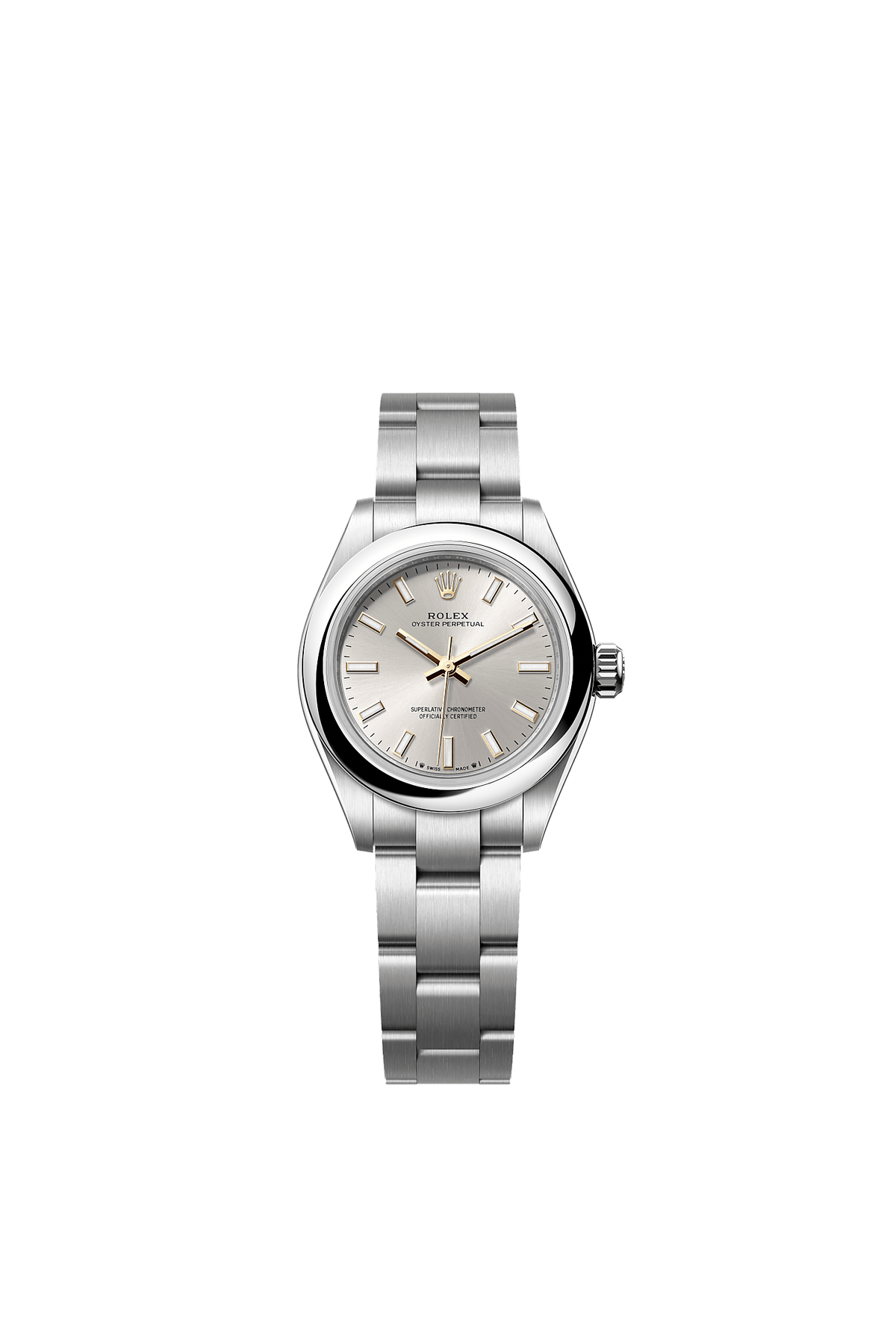 Oyster Perpetual 28 Oystersteel Silver Dial Oyster Bracelet 28mm Self-Winding Watch