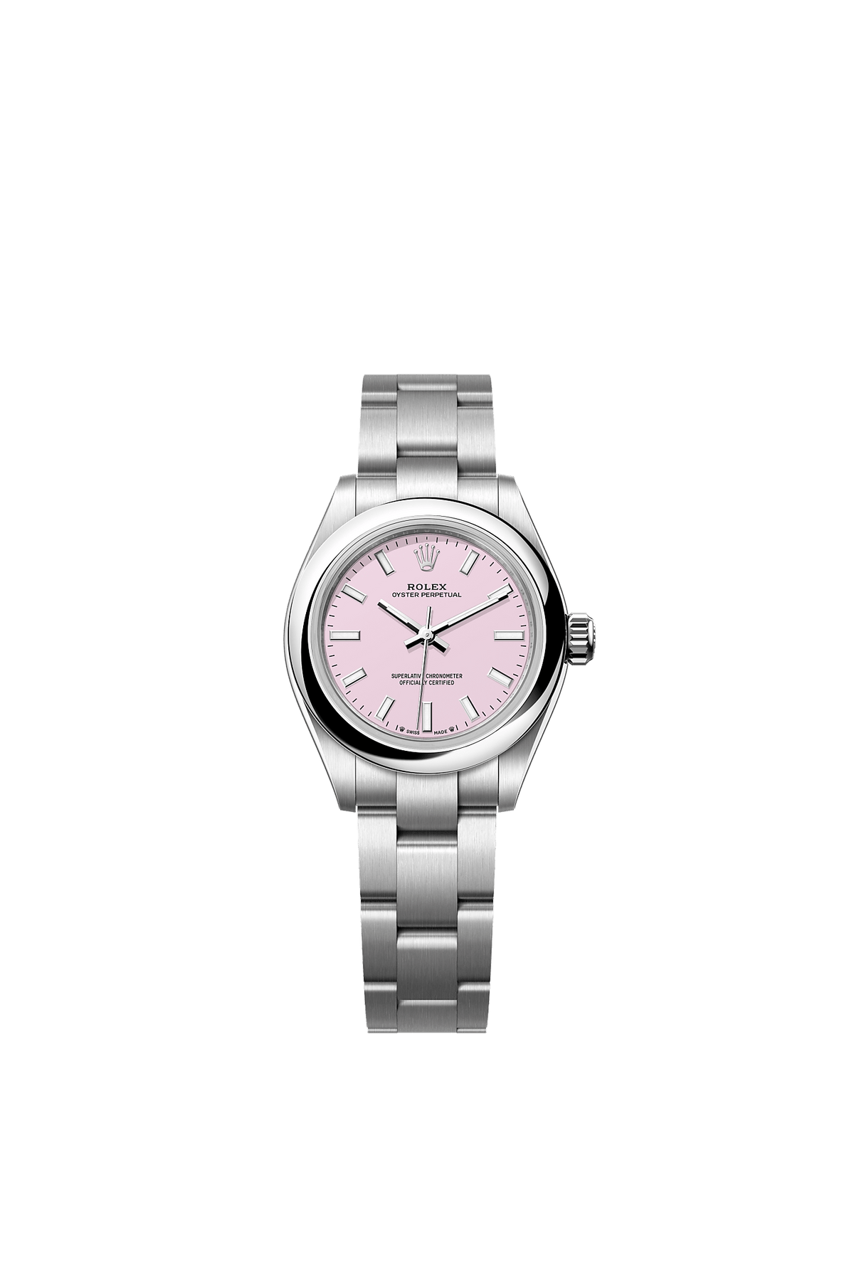 Oyster Perpetual 28 Oystersteel Candy Pink Dial Oyster Bracelet 28mm Self-Winding Watch