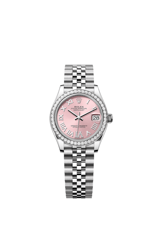Datejust 31 Oystersteel White Gold Pink Diamond Dial Jubilee Bracelet 31mm Self-Winding Watch