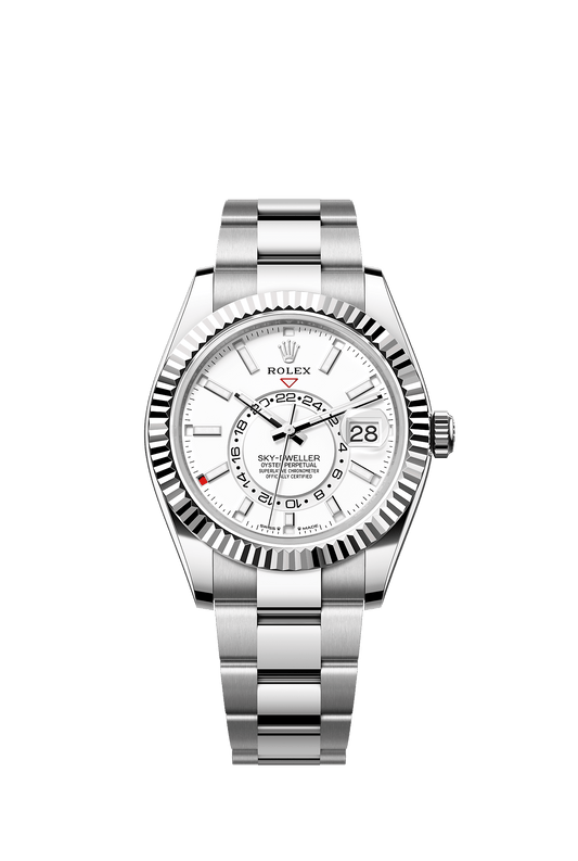 Sky-Dweller 42mm Oystersteel White Gold Intense White Dial Oyster Bracelet Self-Winding Watch