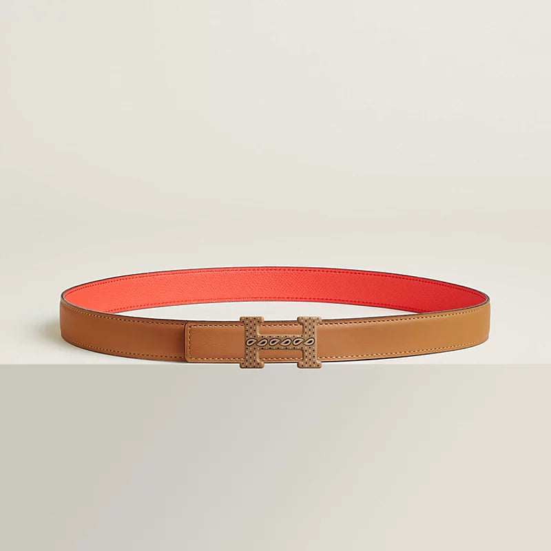 H Email Bandana belt buckle & Bandana leather strap 24 mm