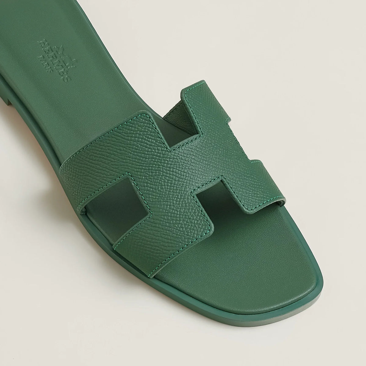 Vert Lierre - Orange Corail Oran sandal
