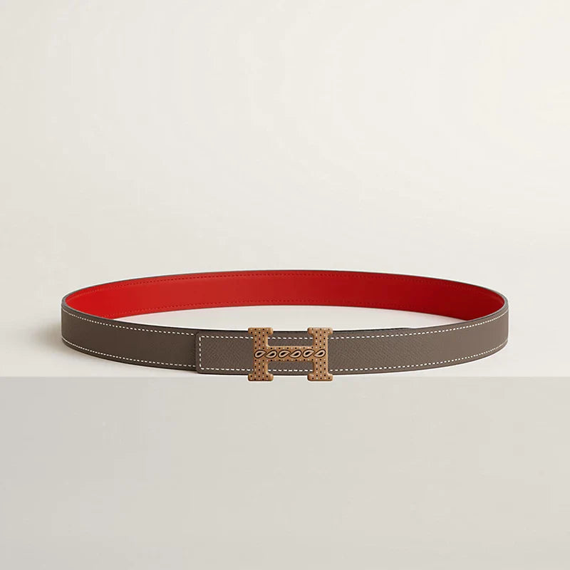 H Email Bandana belt buckle & Bandana leather strap 24 mm