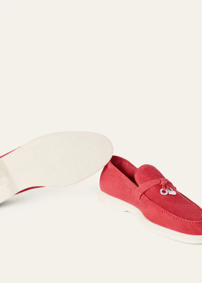 Tango Red - Lilac Wagasa Summer Charms Walk Loafer  Suede