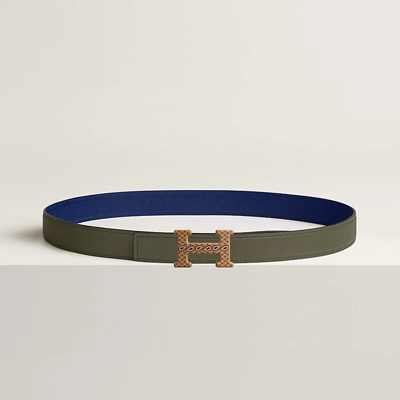 H Email Bandana belt buckle & Bandana leather strap 24 mm